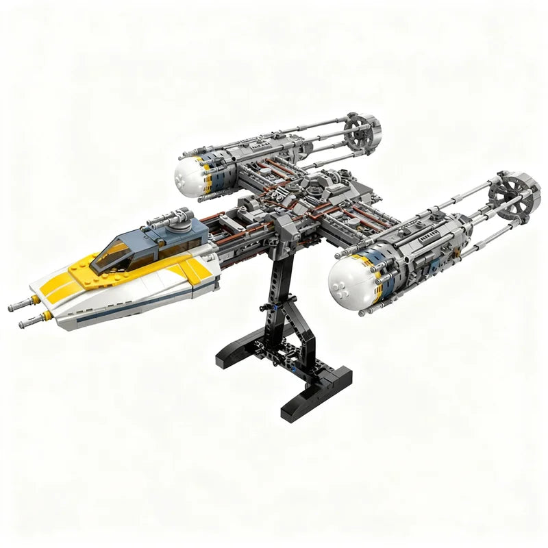 1967PCS Y-Wing Starfighter Space War Military MOC SpaceShip Battle Model Custom Puzzles Architecture DIY Assembly Model Toy Gift