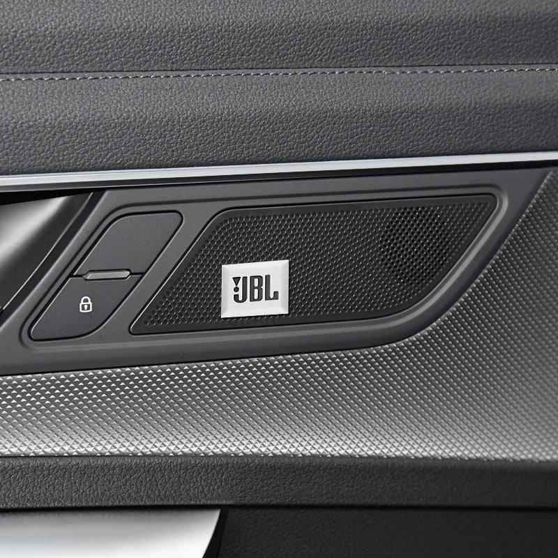 10Pcs 3D Aluminum JBL Car Audio Badge Sticker Car Hi-Fi Speaker Audio Emblem Stickers Auto Logo Decal Accessories for BMW KIA
