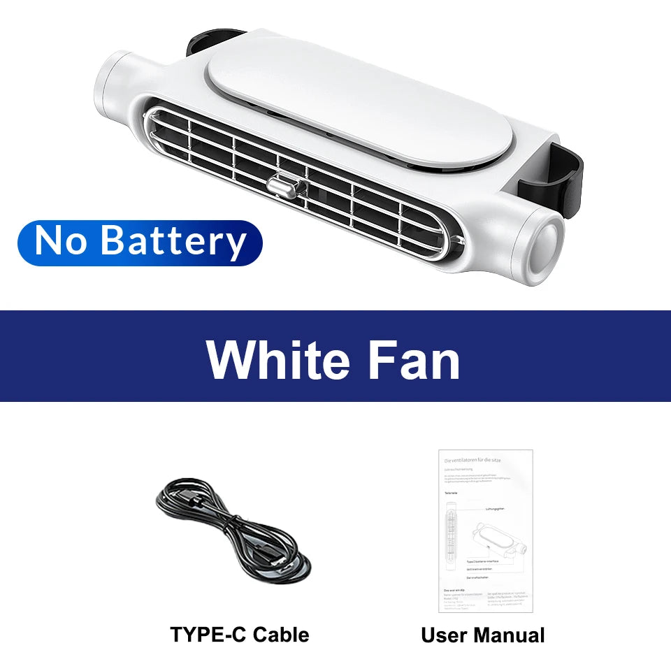 Yanace 12V Car Seat Fan Headrest Cooling Blower USB Strong Universal Summer Artifact Passenger Cool Conditioner Accessories