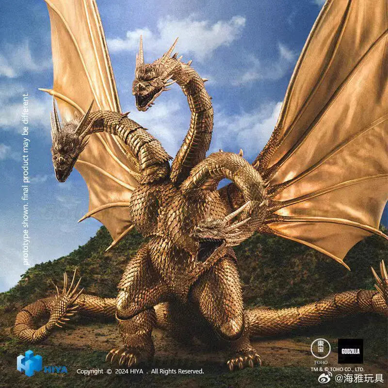【In Stock】HIYA EBG0280 Godzilla Vs King Ghidorah 1991 King Ghidorah Articulated Model Gift&Collection