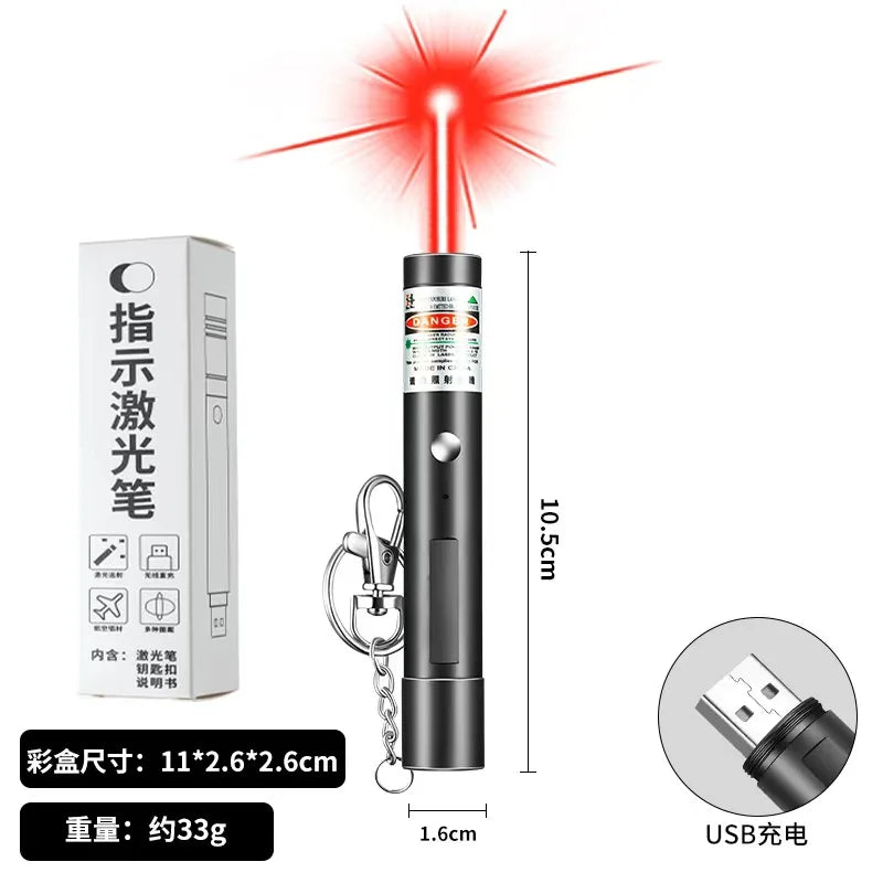 Pet Laser Pointer & LED Flashlight - Interactive Cat Scratching Toy, Christmas Gift for Cats/Kittens