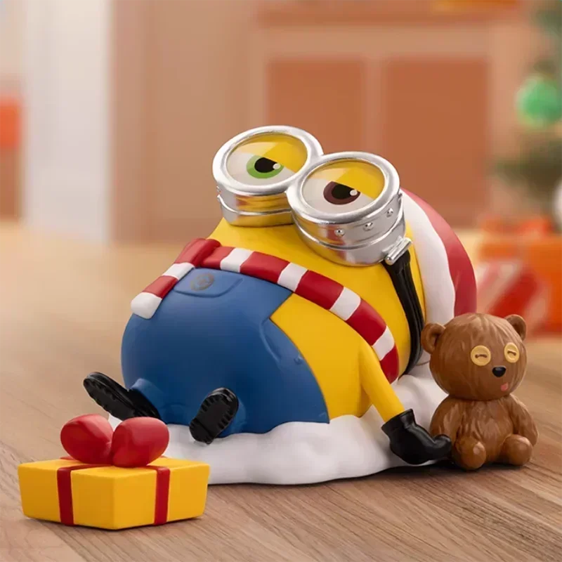 POP MART Minions Lazy Every Day Series Original Blind Box Surprise Mystery Box Cute Anime Action Figure Ornaments Figurines