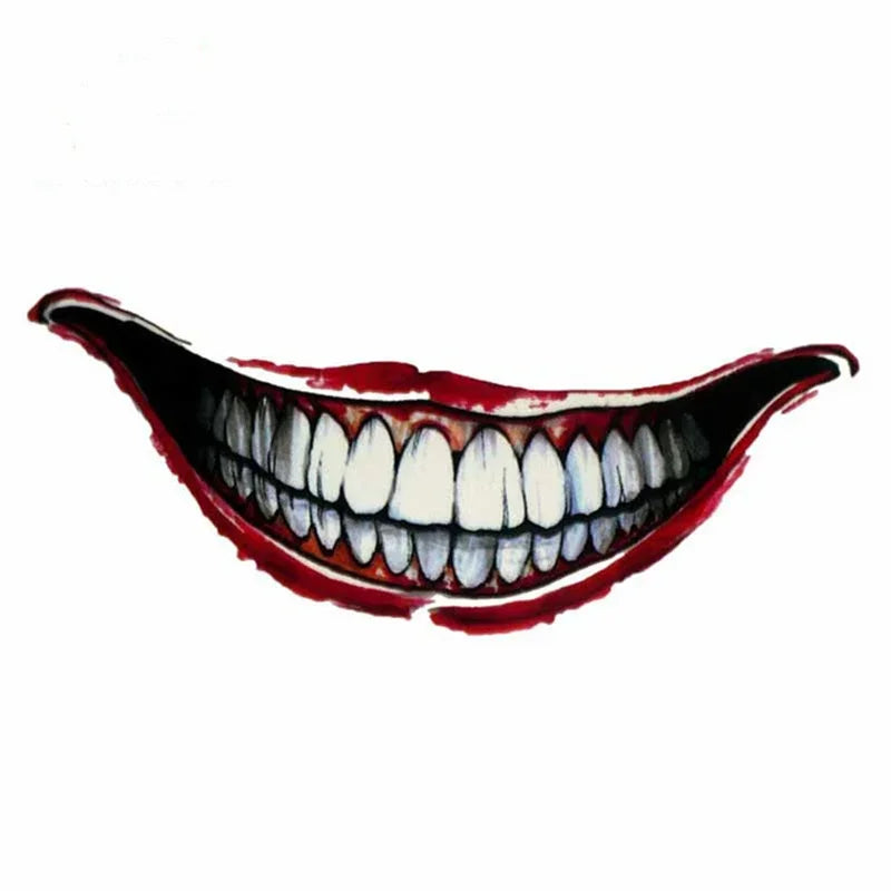 Bumper Rear Window PVC Decal Joker Graffit Mouth Sticker Car Sticker Waterproof for 13cm/17cm