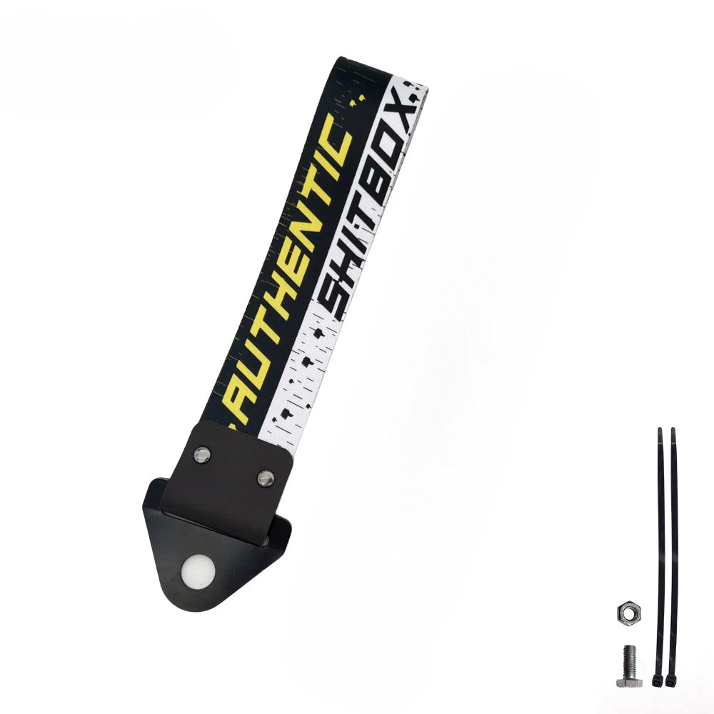 1PC New JDM Tow Strap Car Trailer Strap Tow Bar Nylon Car Tow Rope Hook Front Bumper Decorative Tow Hook Tuning shitbox