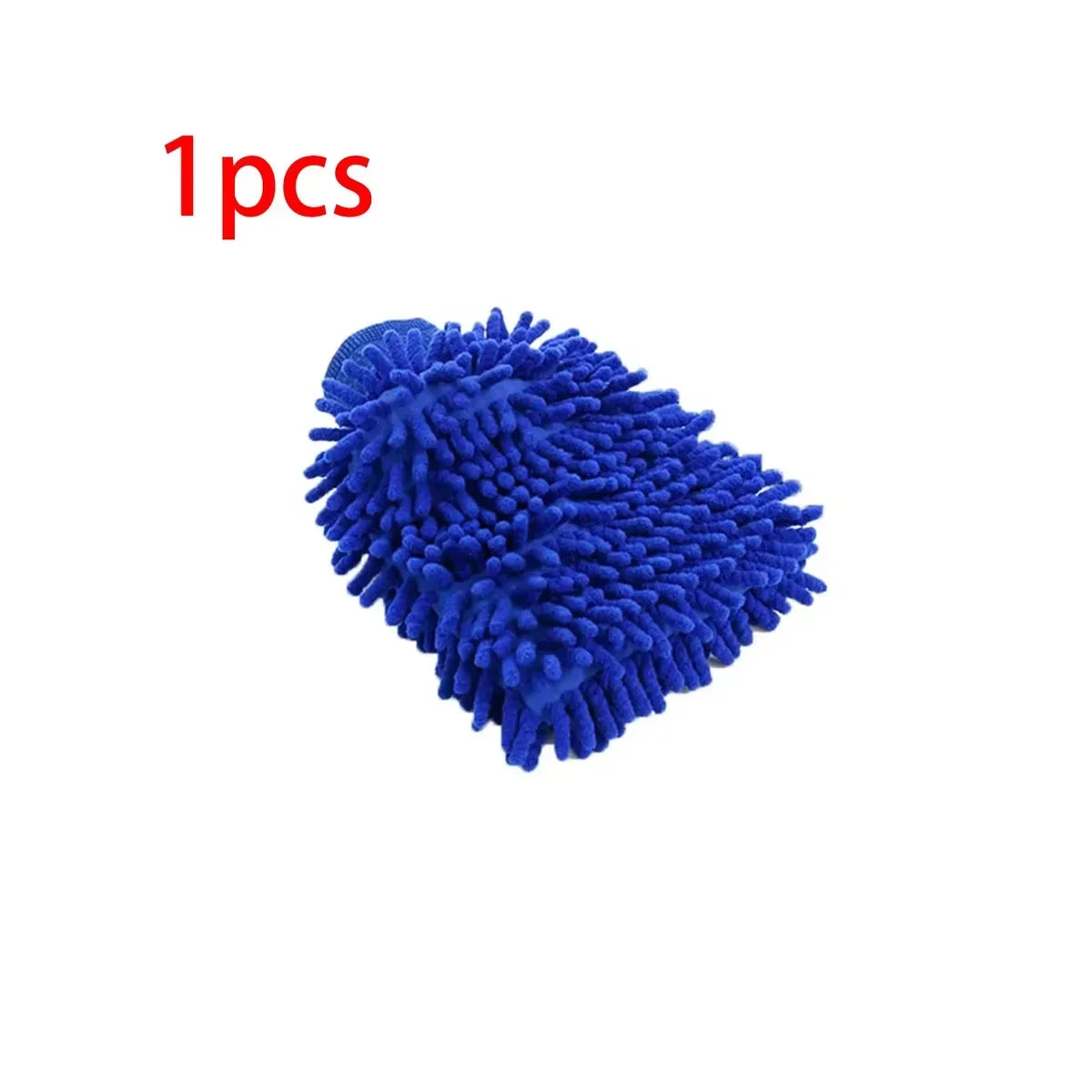 1/2PCS Chenille Plush Gloves for Car Cleaning Thickened Doublesided Car Cleaning Tools Ultrafine Fiber Car Washing Gloves