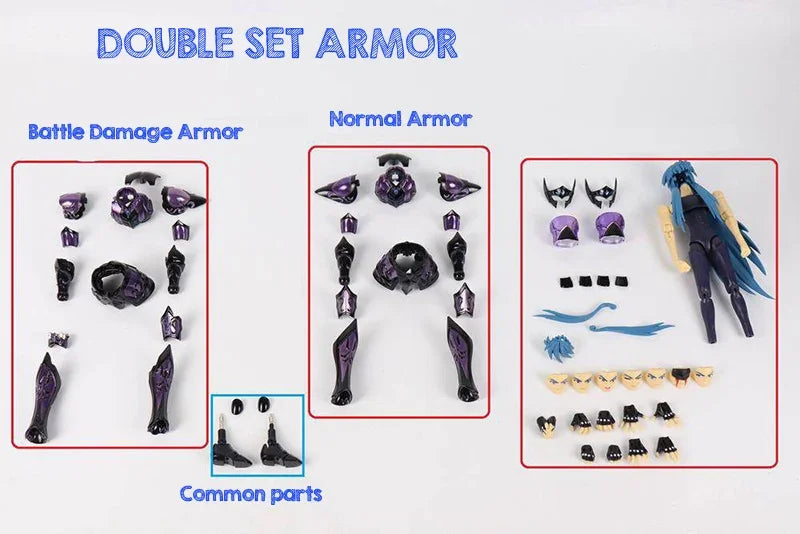 CS ChuanShen Saint Seiya Specters Gold Saint EX Aquarius Camus Cloth Myth Double Set Object Metal Armor Action Figure Model Toys