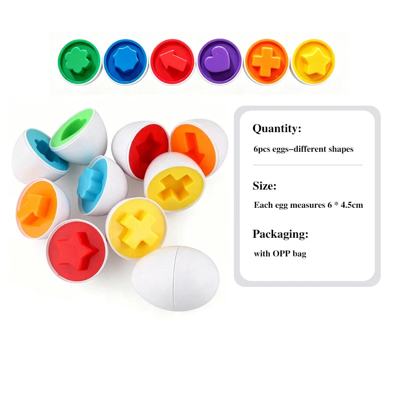 Montessori Games Baby Toy Smart Egg Shape Match Puzzle For Kids Baby Development Toy Educational Toy For Children 1 2 3 4 Year