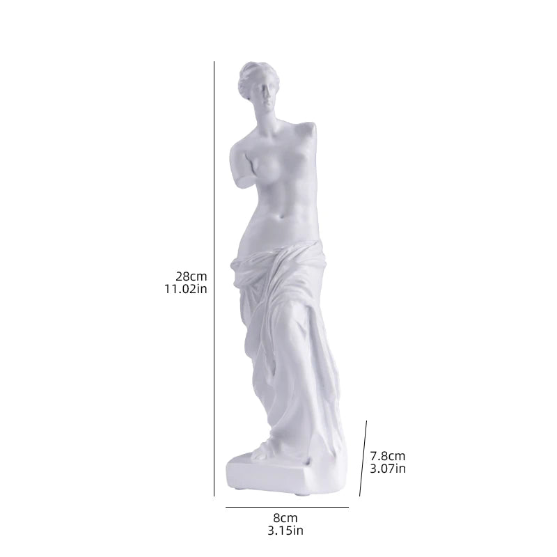 Venus De Milo Statue Resin Figure Sculpture Home Bedroom Living Room Study Decoration Ornament