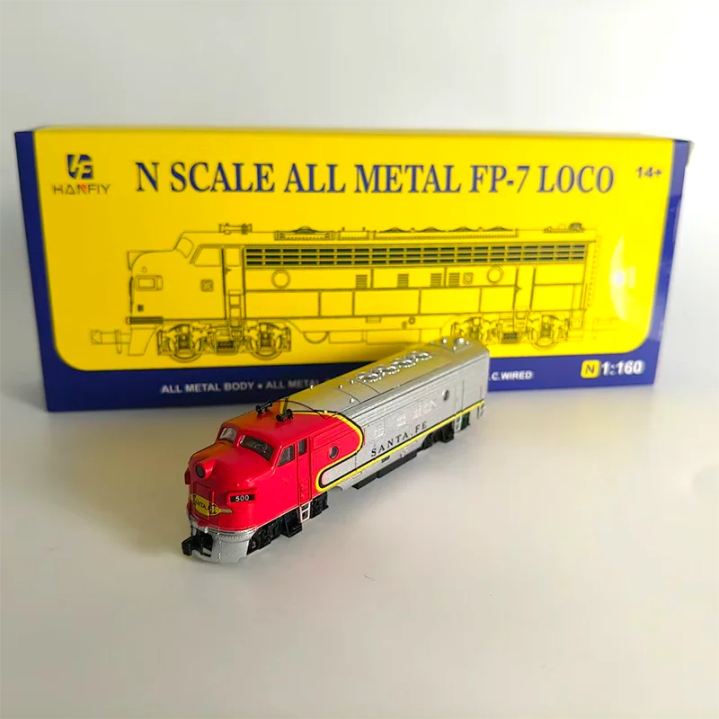 N Scale HF 1:160 ALL METAL FP-7 LOCO Alloy Train Model With Power Classics Adult Souvenir Gift Hobby & Toys