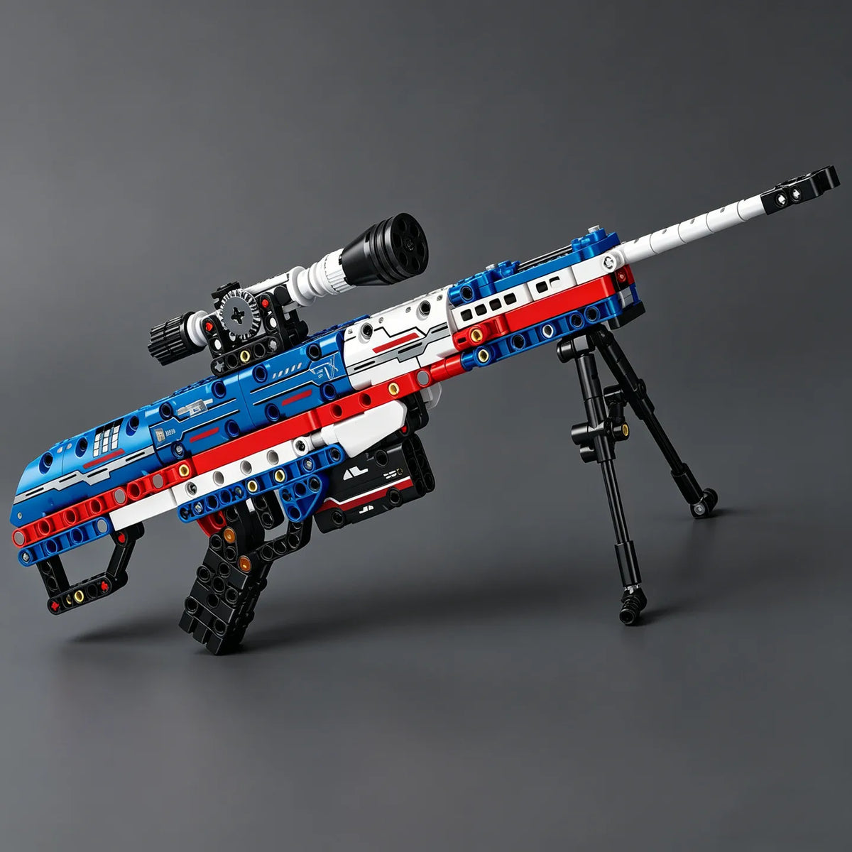 2026 New Model Toy Gun: M82A1 Sniper Rifle Building Blocks Set with Firing Function Gift in M82 Color Scheme