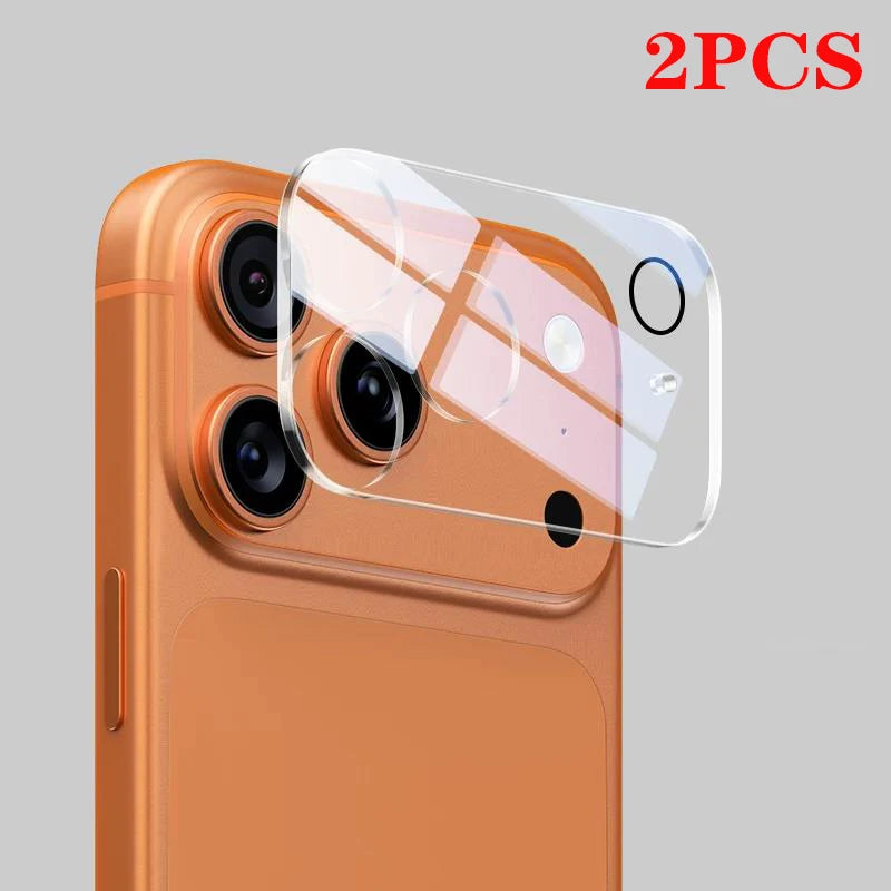 2PCS Aomor Lens Protector For iPhone 18 17 Pro Max Strong Adsorption Metal 9H Tempered Glass Camera Screen Full Protective Cover