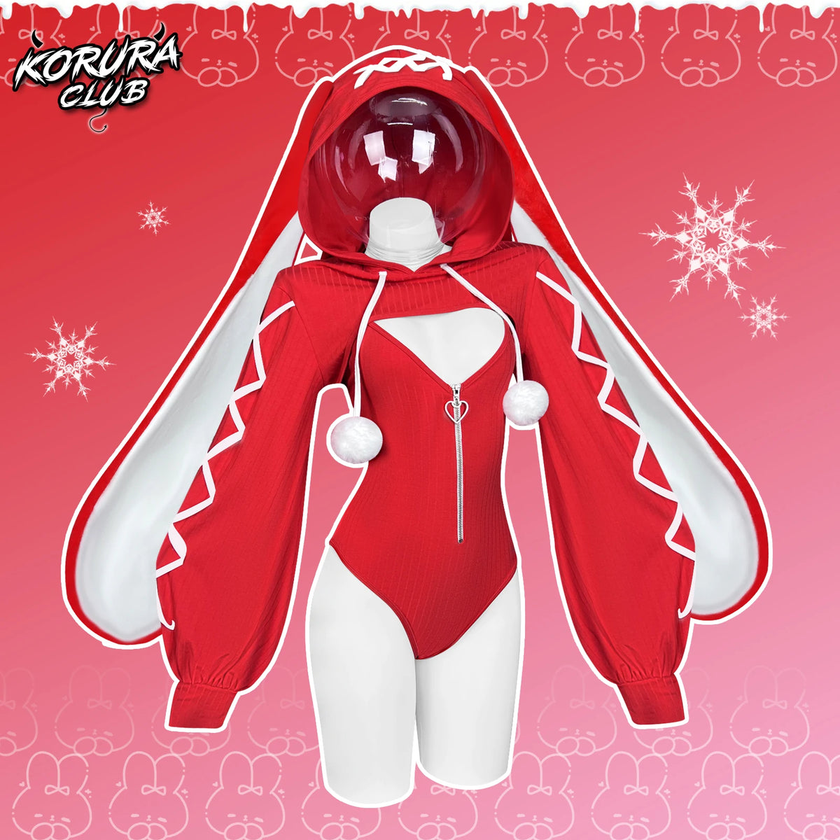 KORURACLUB Cosplay Sexy maid outfit Bunny Outfit cosplay women Animal Costumes Bunny Bodysuit Fluffy rabbit ears tail