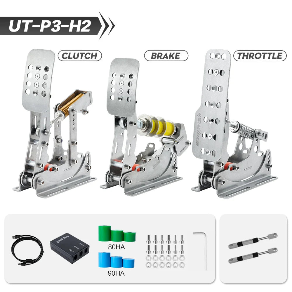 SIMJACK UT Pedals Sim Racing Pedals PC Racing Simulator Pressure Sensor Load Cell HE Hydraulic Pedal