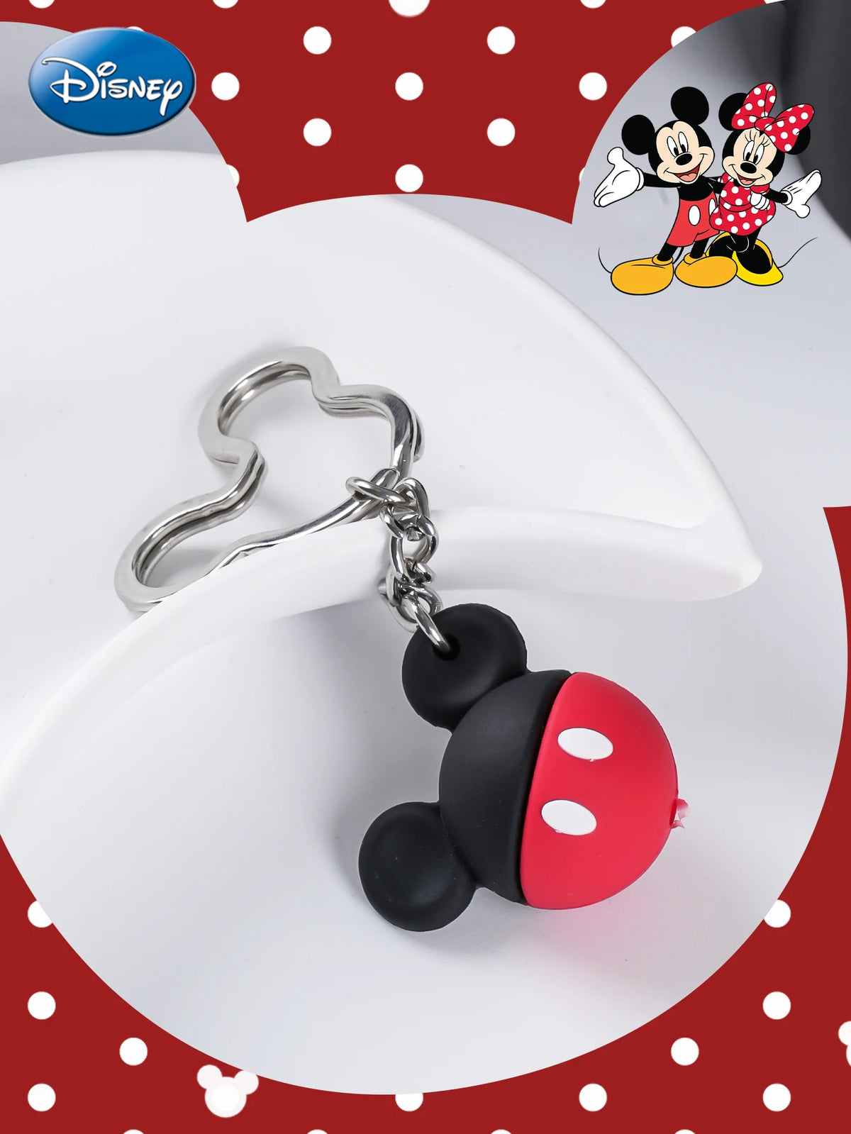 Mickey Officially Licensed 3D Figurine Bag Clip Charms Keychain Collectible Gift 1Pc Disney