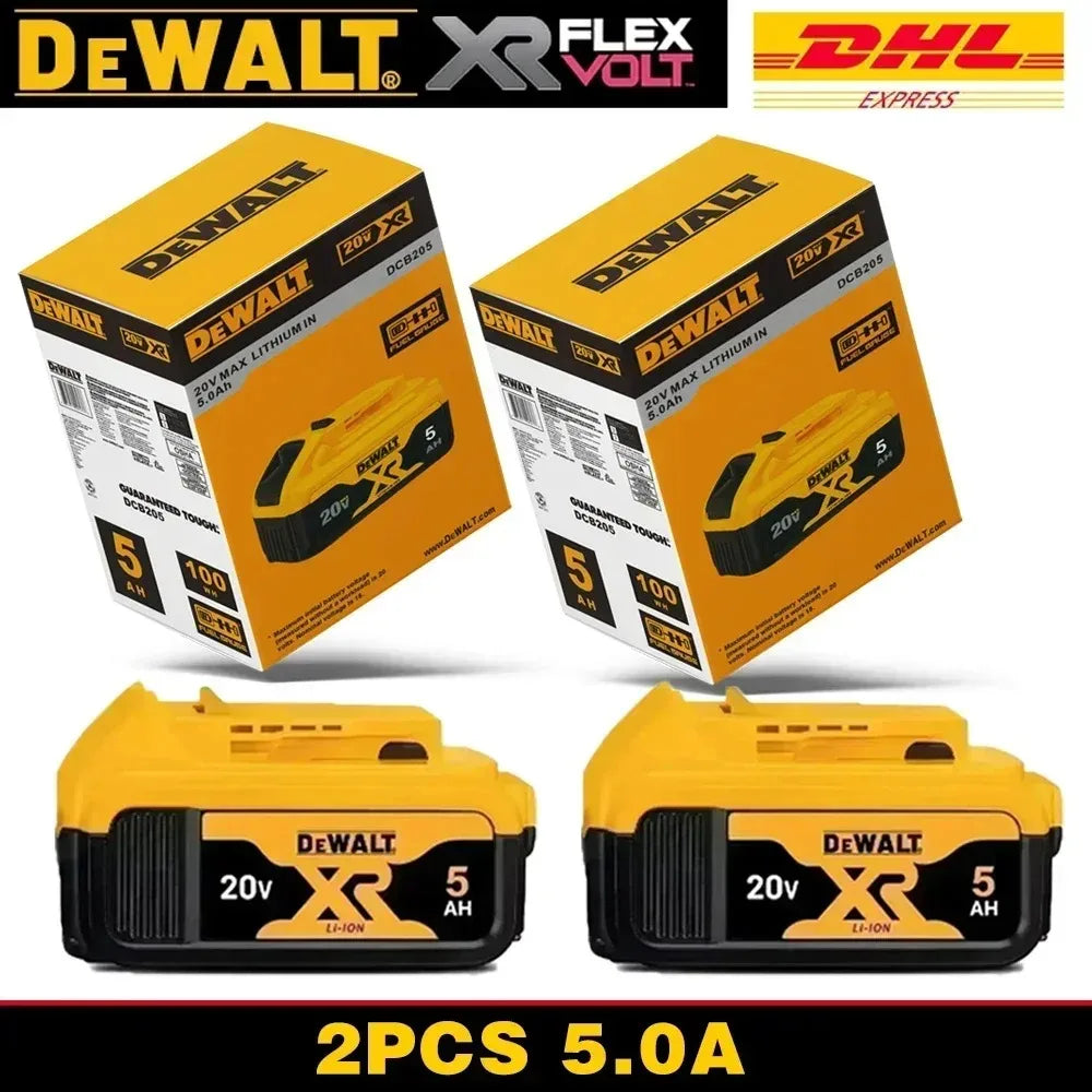 100% Original Dewalt 20V/60V 6.0Ah Power Tool Battery DCB206 DCB205 DCB200 DCF887 DCG405 DCD791 DCF922 DCF850 DCD805 Tool Batter