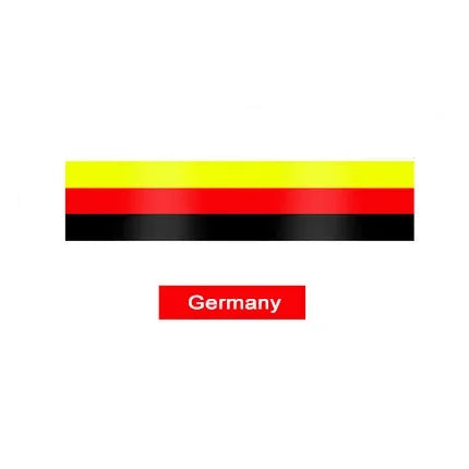 1M Pesonalized Car Sticker ThreeColored For Germany Italy French Russia National Flag Sticker Body Vinyl Decal Styling Stickers