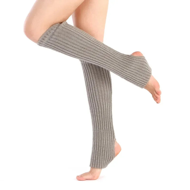 50cm Women Sweet Japanese Lolita Leg Warmers for Girls Gothic Long Socks Y2K Knitted Dance Yoga Cosplay Heap Socks
