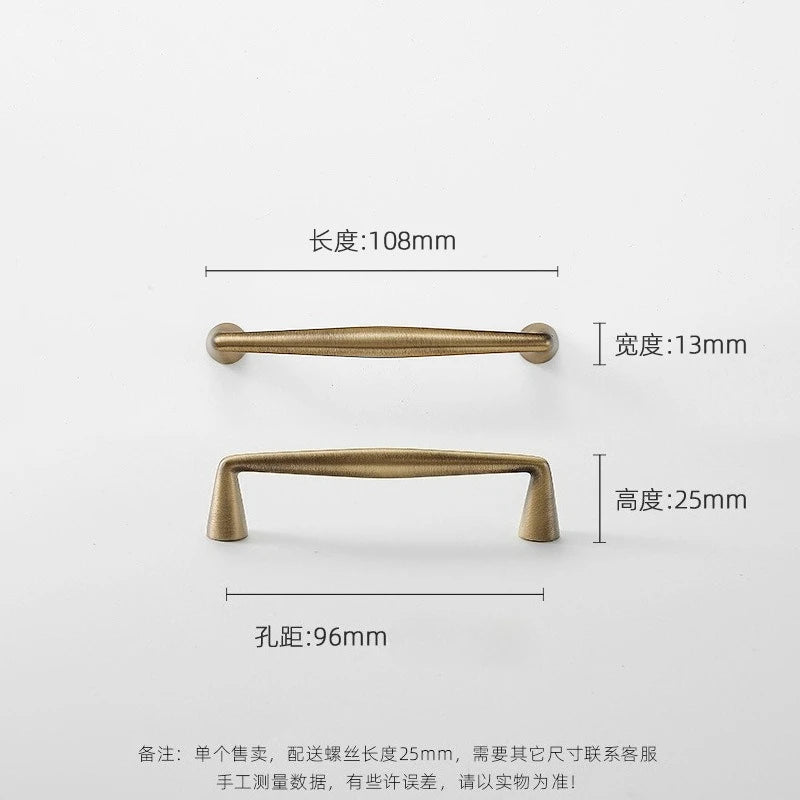 French Solid Brass Bronze / Matte Silver Handles Kitchen Cabinet Pull Wardrobe Drawer Dresser Knobs Furniture Hardware Long