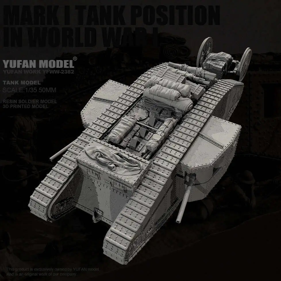 1/35 Tank Resin Model Colorless Self Assembled YFWW-2382/3D