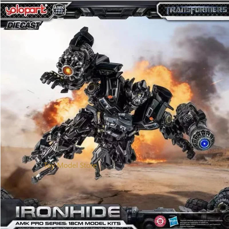 In Stock Transformer YOLOPARK AMK PRO Ironhide G1 Cartoon Figure Model Anime Action Movie Deformation Robot Toys Festival Car