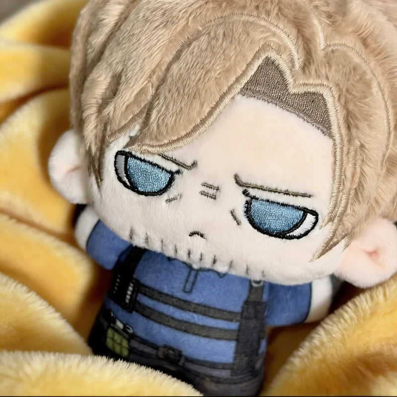 10cm Resident Evil Requiem Leon.Scott.Kennedy Anime Figures Plush Cosplay Dress Up Cotton Doll Toys for Childrens Cute Pendant