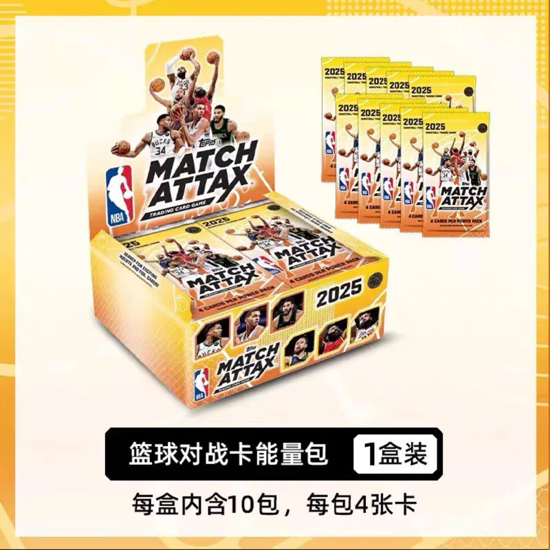 KAYOU Topps NBA Match Attax Card 25 26 NBA Card Basketball Match Card Game TCG Battle Collection Star Cards Energy Pack Toy Gift