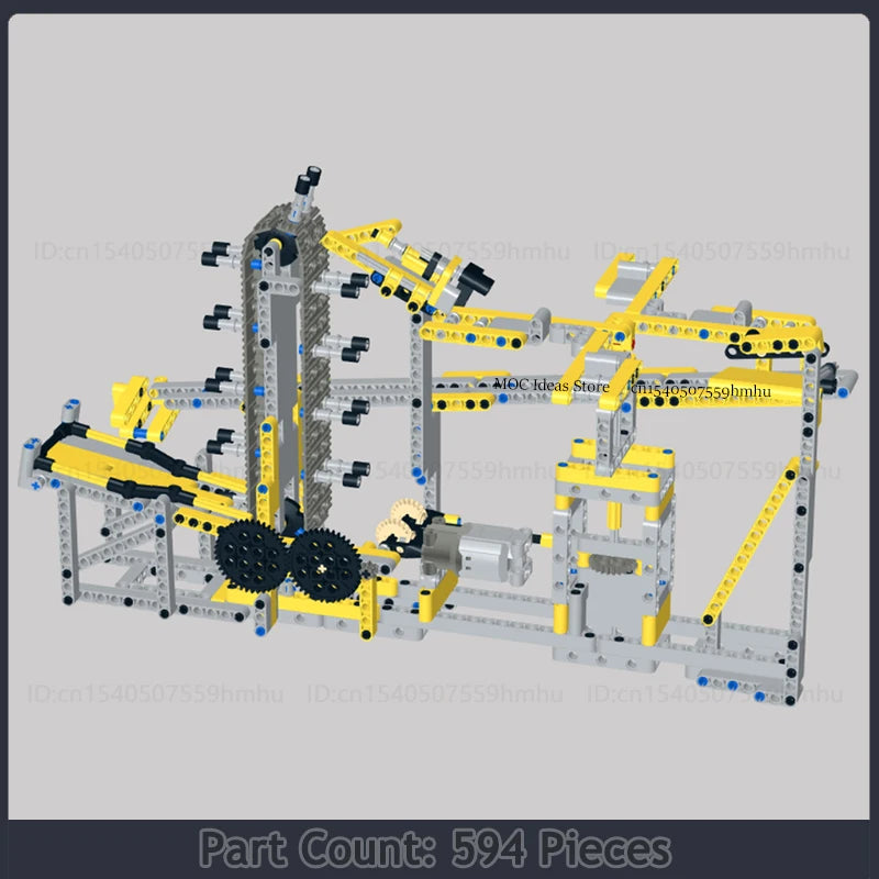 GBC Module Series Sports Ball Motor Machine Model MOC Building Blocks Assembly Collection Toys Technology Bricks Gifts By PHIL.L