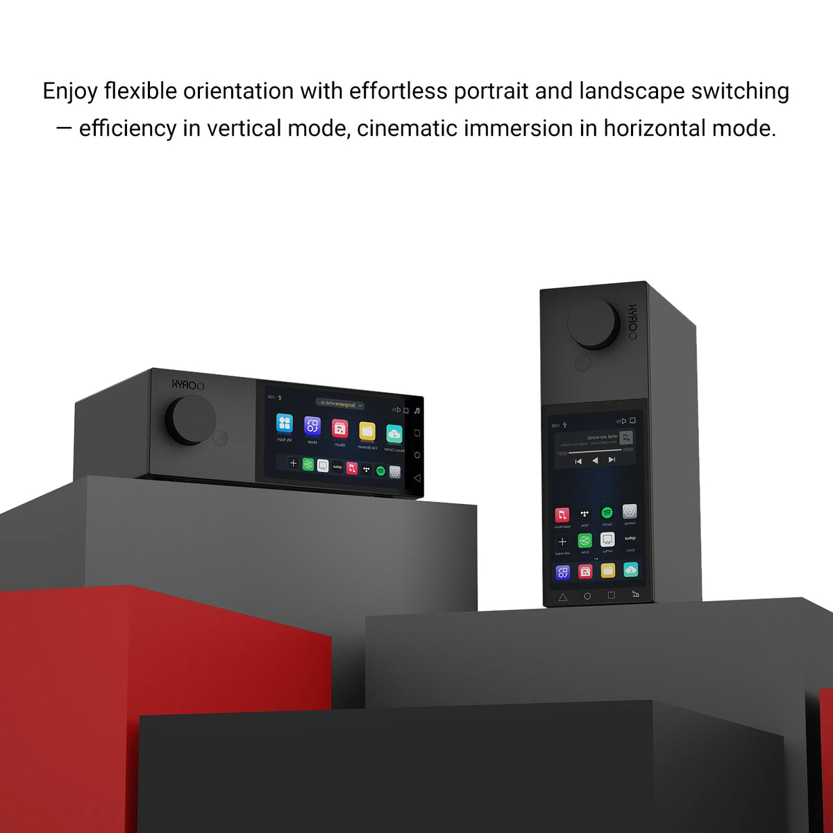 AIYIMA X HYFIOO DM100 Bluetooth 5.4 Music Streamer Media Wireless Audio Player 5.5 inch LCD Compatible with AirPlay NAS Spotify
