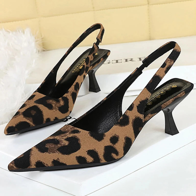 BIGTREE Shoes Suede Women Pumps Pointed Hollow Out High Heels 6 CM Summer Women's Sandals Occupation Office Shoes Kitten Heels