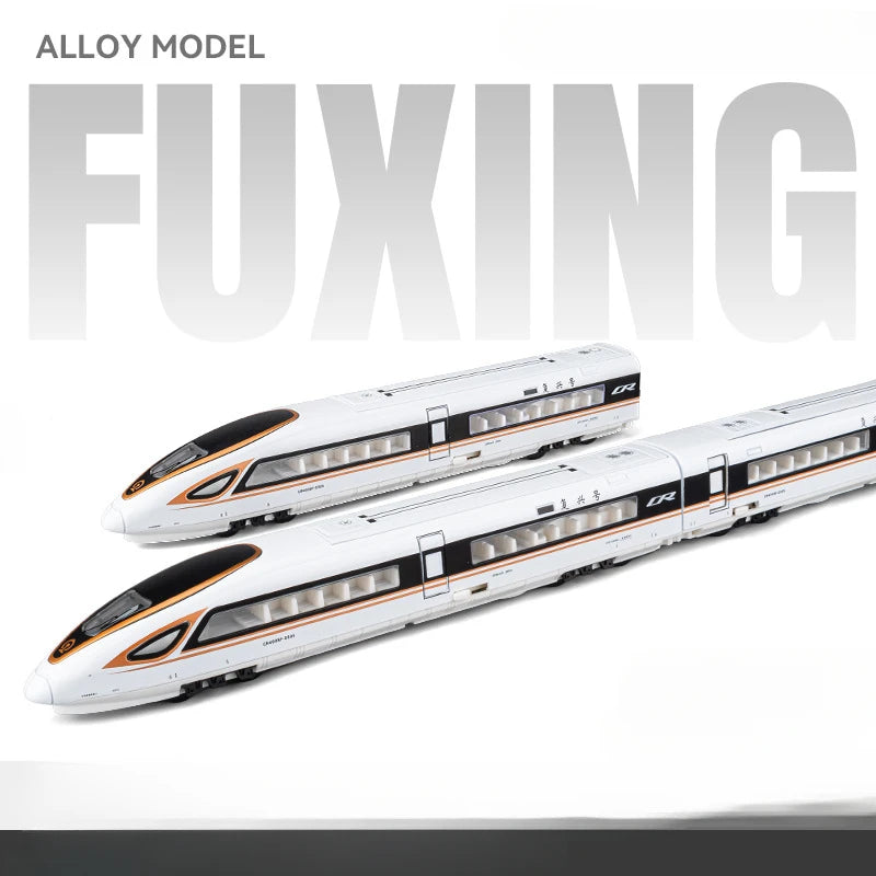 1/87 High Speed Railway Alloy Train Models Car Toys Magnetic Connect Doors Opened Train Model For Hobbyists Hobby Collections