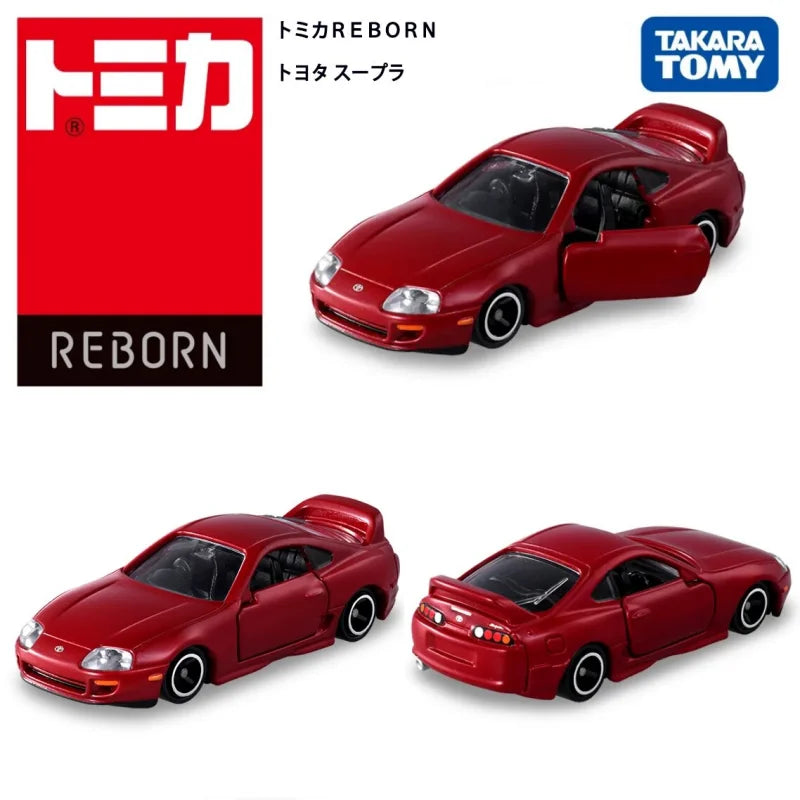 Takara Tomy Tomica Reborn Toyota Supra Alloy Diecast Car Model Red Replica Collectible Vehicle For Hobby Collection Display
