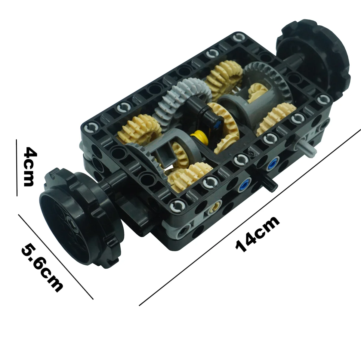 Tracked Chassis Gearbox Technical Building Block Parts MOC Tank Excavator Remote Control Steering System Gear Differential Brick
