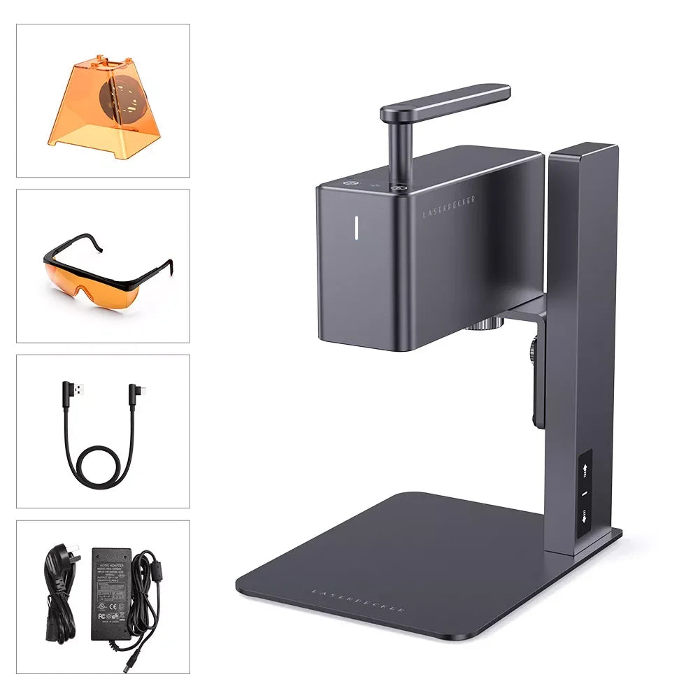 LASERPECKER Handheld Laser Engraver Portable Powerful Laser Engraving Cutting Machine With 5W Bluetooth CNC DIY SuperFast LP2