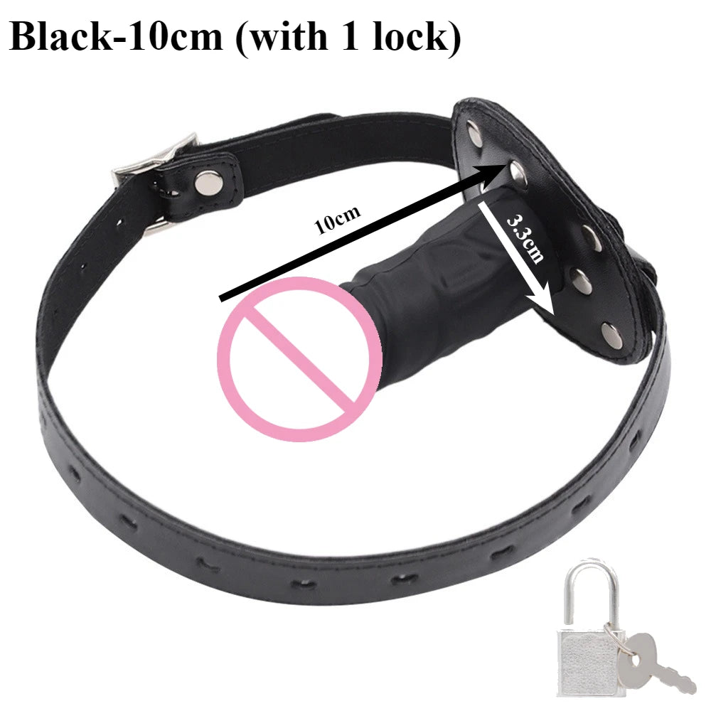 Bdsm Mouth Plug Dildo Gag Sex Toys Open Mouth BDSM Bondage Silicone Penis Adults Woman Couples SM Games juguetes sexuales 18+