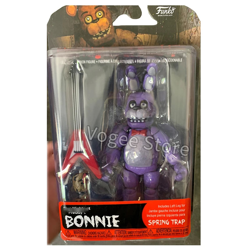 FNAF Figures Freddy Bonnie Foxy Chica Fazbear Bear Action Figure PVC Collection Sundrop Moondrop Figurine Model Doll Toys Gifts