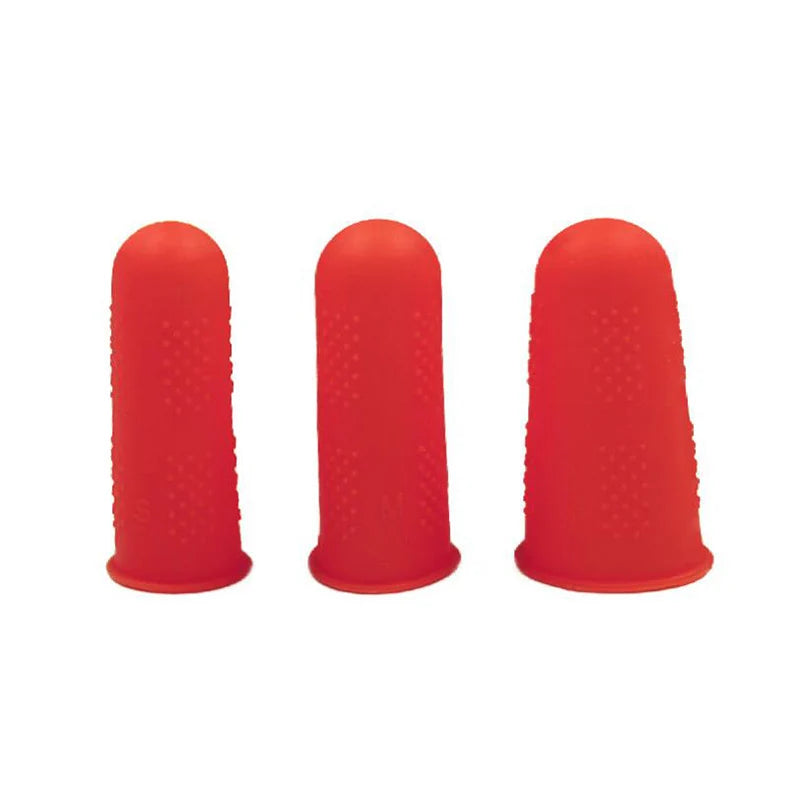 3/10pcs Finger Protector Anti-cut Silicone Gel Tube Hand Bandage Heat Resistant Finger Sleeves Great Cooking Kitchen Tools