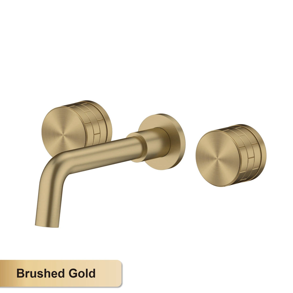 Luxury Black Bathroom Concealed Faucet Wall-Mounted Design, Double Handle, 3-Hole Cold and Hot Dual-Control Brass Basin Tap