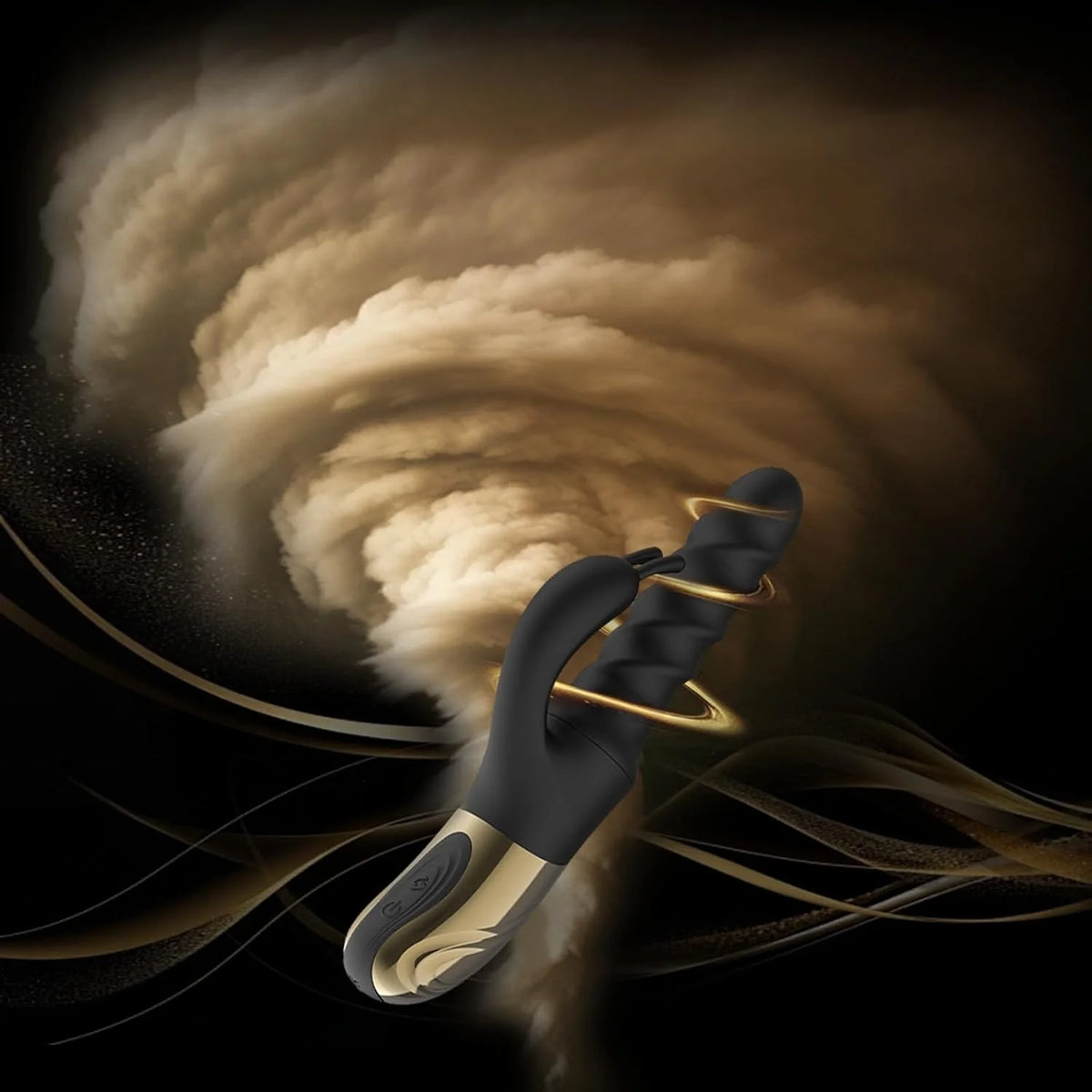 KUSHOR Thrusting G Spot Rabbit Vibrator Clitoral Stimulator 360° Swirl Up Down Thrust 5 Swirling Modes Adults Sex Toys for Women