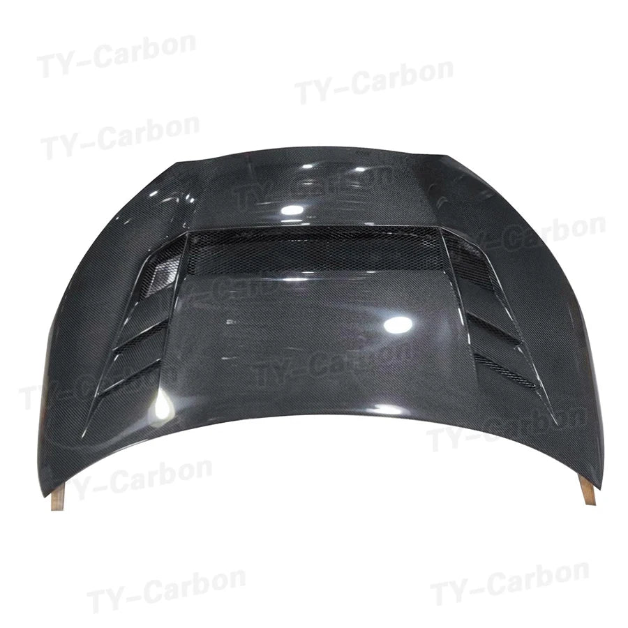 Real Carbon Fiber Front Hood Cover For Toyota GR Yaris GXPA16 2020+ VRS Car Front Engine Hood Bonnet Air Vent Cover Bodykit FRP