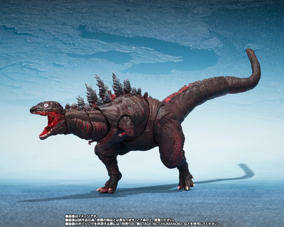 Original Genuine Bandai Shmonsterarts Shin Godzilla 2Nd 3Rd Form Giant Unidentified Creature Set Figure Anime Action Collectible