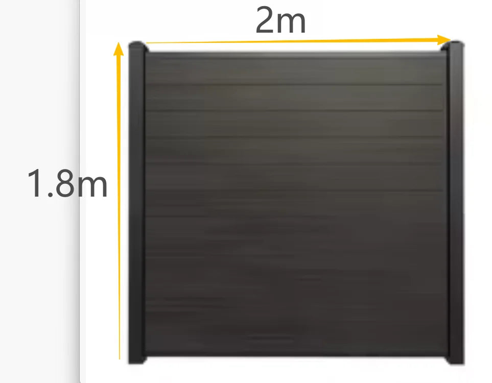 Modern Rustproof Aluminum Fence Slat Fence Panel Powder Coated Privacy Fence For Outdoor Yard Easy Installation Durable Design