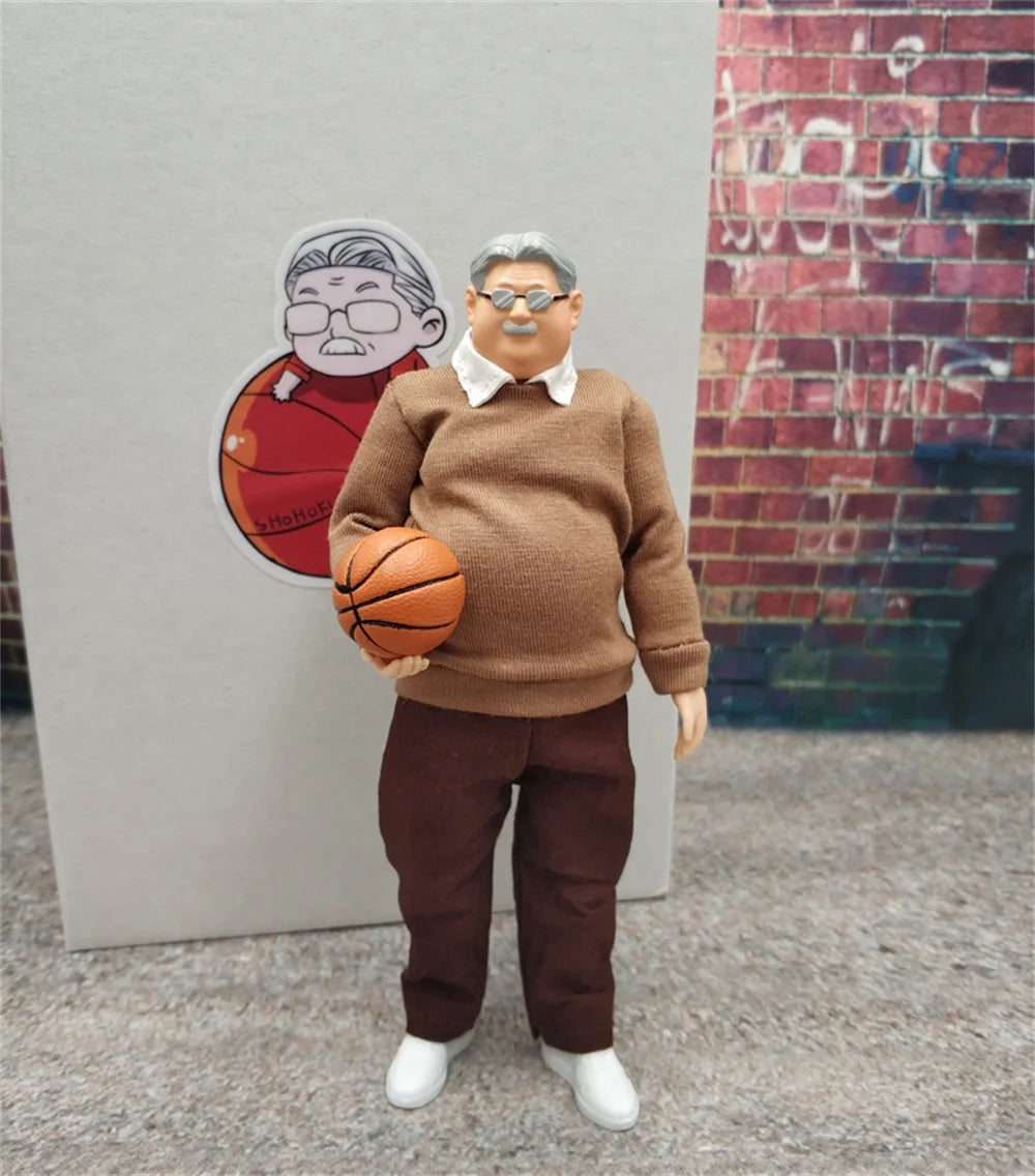 1/12th Basketball Master Slam-Dunk Shf Anzai Coaches Figmass 6inch Doll Figure Gift For Child Baby Birthday Party