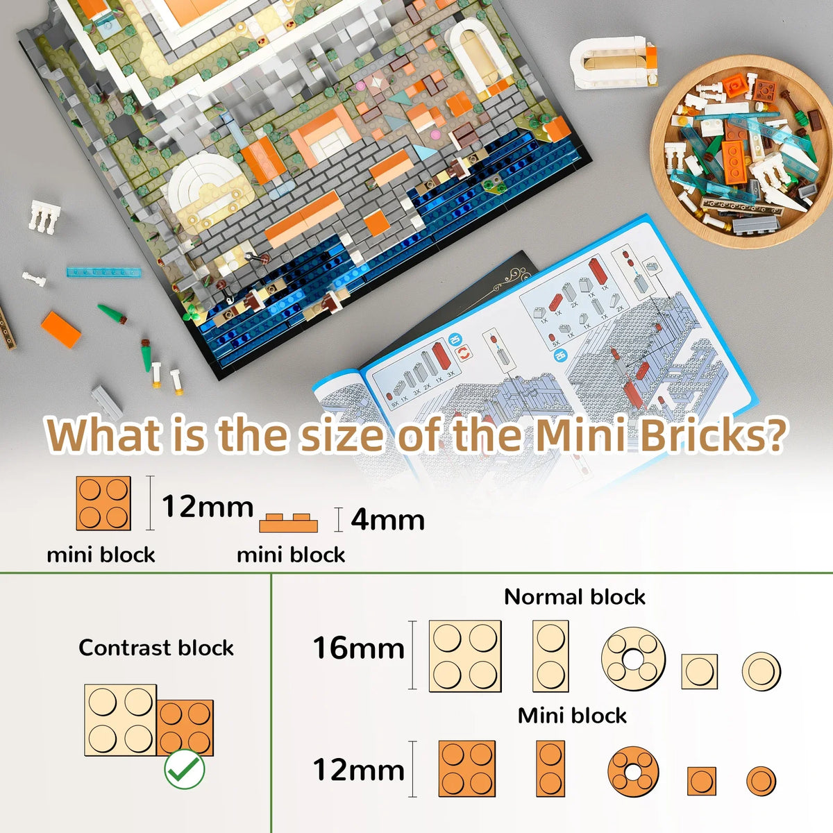 Acropolis of Athens City Architecture Building Blocks Ancient Greeked Landmarks Model for Kids Educational Historical Puzzle