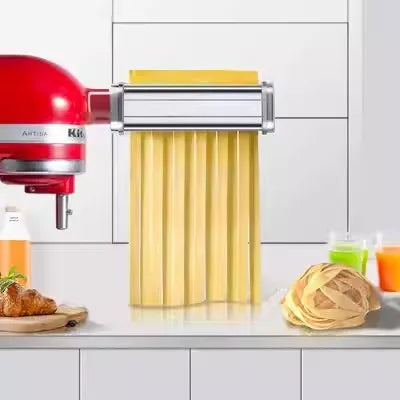 Free Shipping KitchenAid KSMPRA Stand Mixer Attachment Pasta Roller & Cutter, Stainless Steel