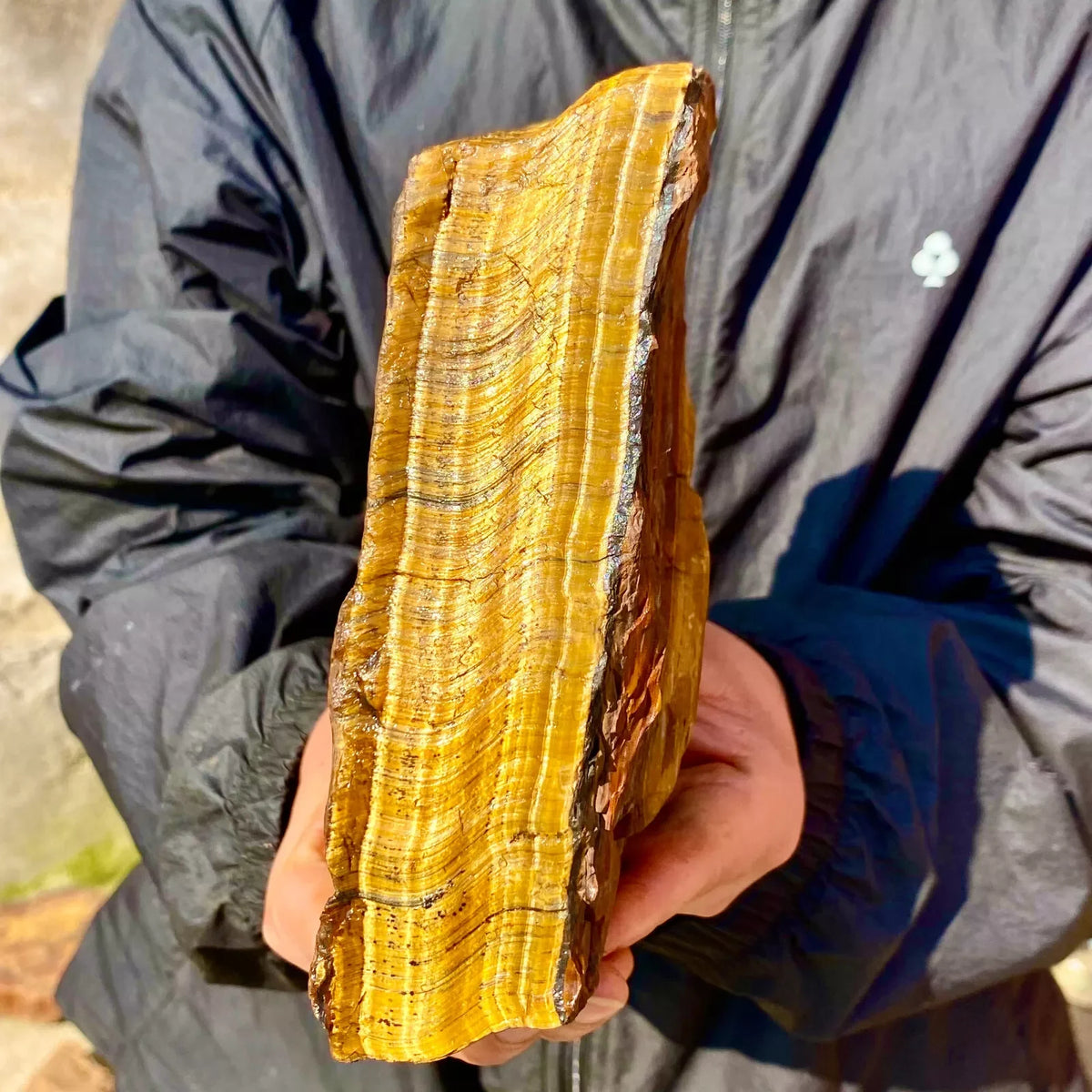 Natural Tiger's Eye Rough Rock, Quartz Crystal Ore, Mineral Specimen Reiki Healing Stone, Super Degaussing Energy Stone