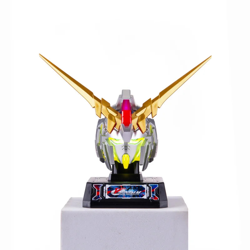 In Stock Head Sculpt Rechargeable Glowing Breath Light Exia Strike Freedom Car Ornament Desktop Display Trendy Collectible Decor