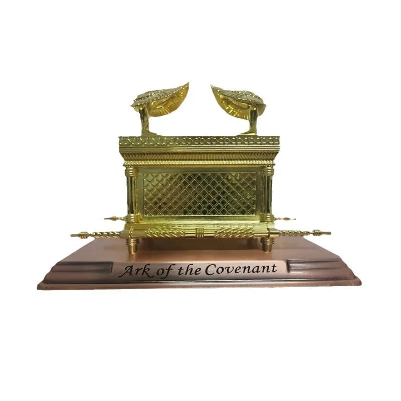 1pc Metal Statue Ark of the Covenant Jewish Ark Jerusalem Religious Belief Home Decor Ornaments