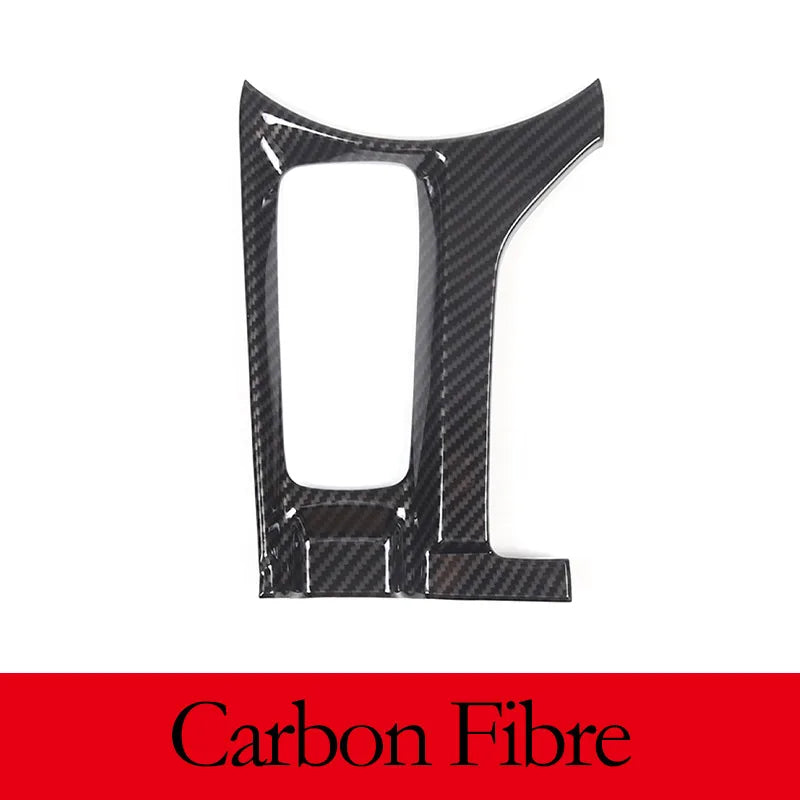 For Mazda MX-5 ND 2016-2023 ABS Carbon Fiber Car Handbrake Panel Frame Central Media Button CoverSticker Accessories