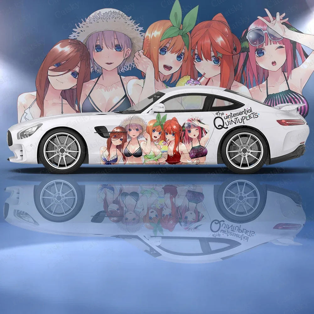 The Quintessential Quintuplets anime Car stickers ita car tuning racing vinyl decal wrap side graphics car decal sticker