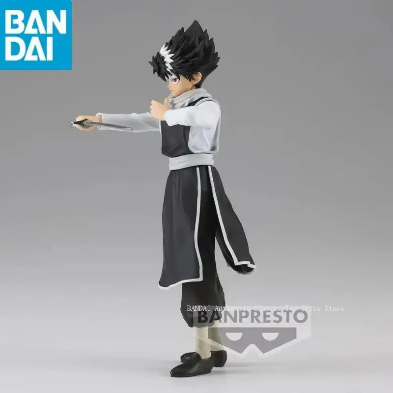 Original Bandai DXF YuYu Hakusho Hiei 30th Anniversary PVC Anime Genuine Collection Action Figures Model Toy Gift 14cm